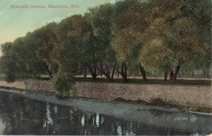 Riverside from train bridge 1909